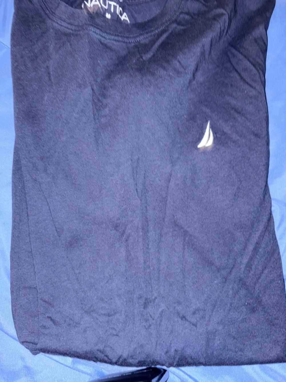 Nautica Navy Blue Sailboat Logo Tee